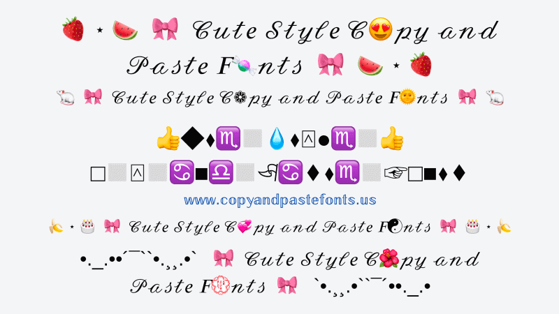 cute-style-copy-and-paste-fonts